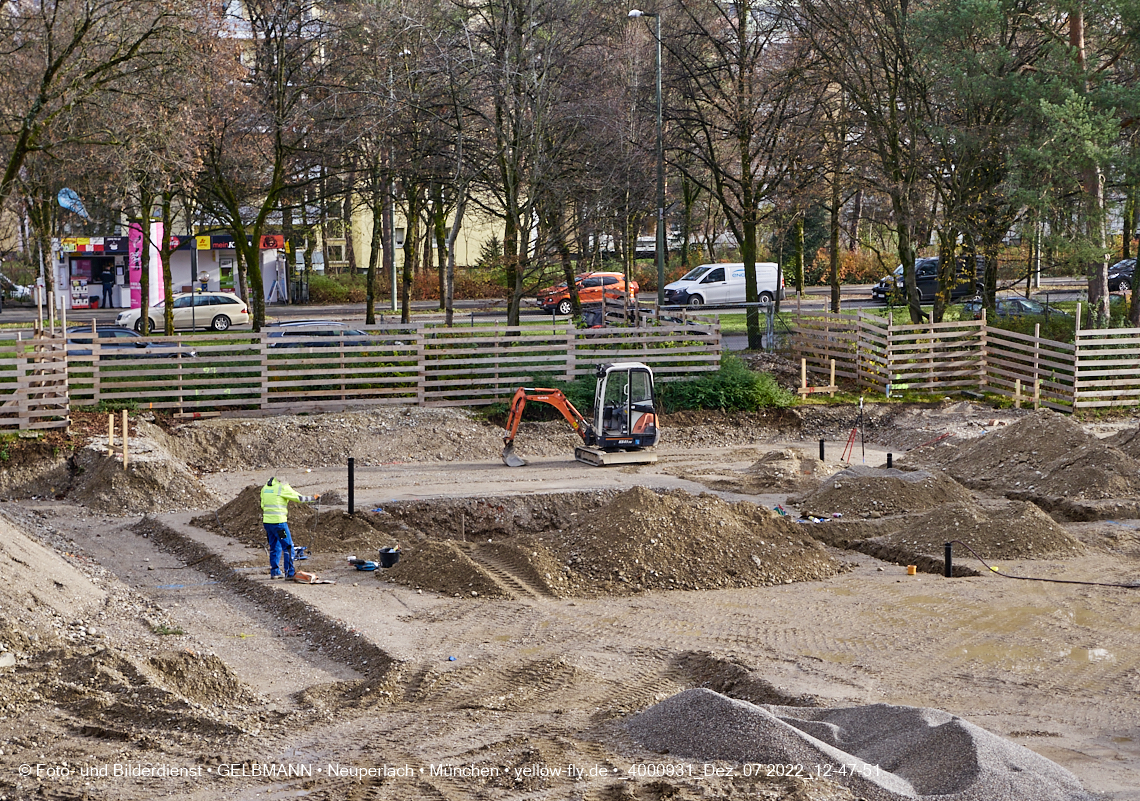02.12.2022 - Baustelle an der Quiddestraße Haus für Kinder in Neuperlach
